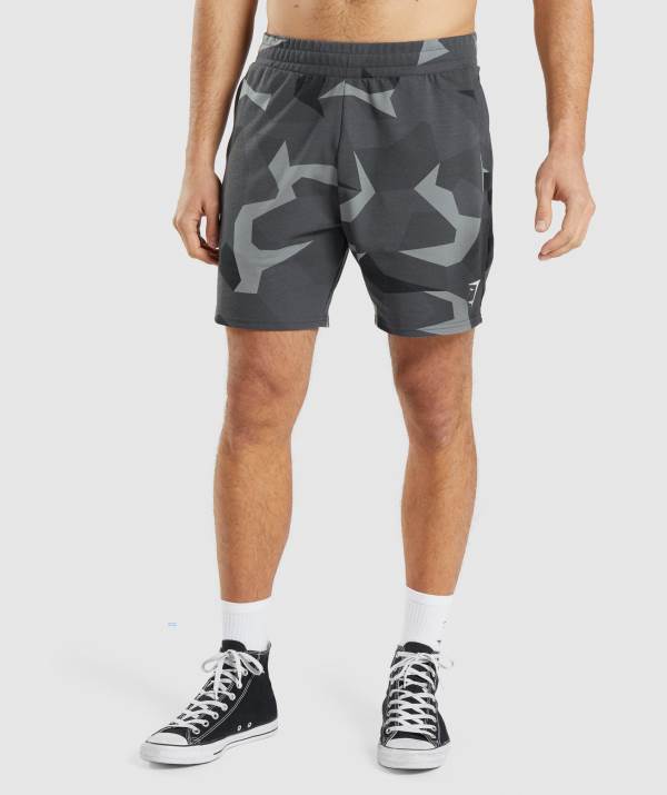 Panske Šortky Gymshark Critical 7" Čierne | GP1672345